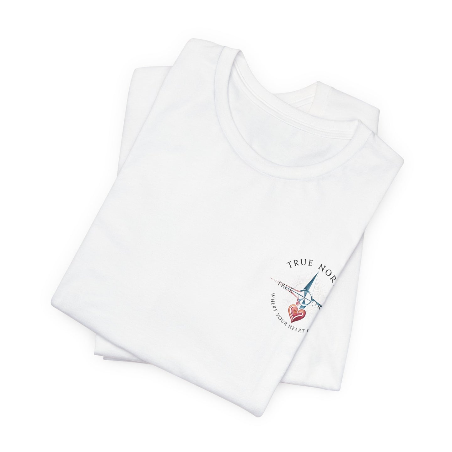"True North: Where Your Heart Points - Elegant Compass Tee